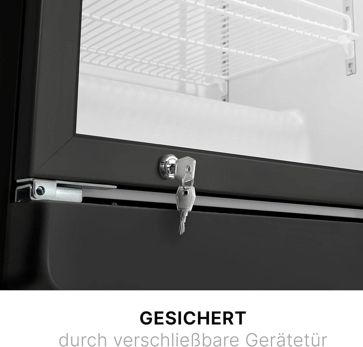 2026 Bomann Kühlschrank mit Glastür | Getränkekühlschrank abschließbar | 6 höhenverstellbare Ablagen | 30kg je Ablage | 347 Liter | Kühlschrank groß | Flaschenkühlschrank m. LED-Licht | KSG 7351 schwarz