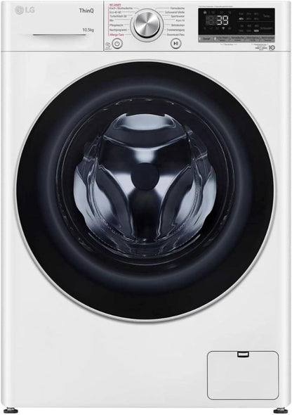 2026 LG F4WV7080, Klasse A, Frontlader-Waschmaschine 8 kg, 1400 U/Min, AI Direct Drive, Wi-Fi, Tiefenreinigung mit Dampf, Groe Kapazitt, TRIPLE A, Auentür aus Sicherheitsglas, 62 x 60 x 85 cm Wei