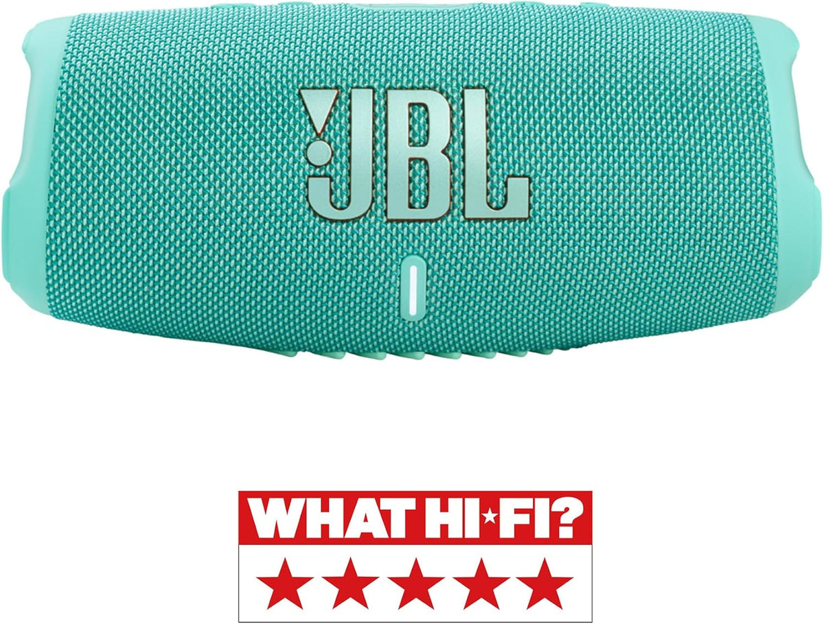 2026 JBL Charge 5 Bluetooth-Lautsprecher in Schwarz – Wasserfeste, portable Boombox mit integrierter Powerbank – Eine Akku-Ladung für bis zu 20 Stunden kabellosen Musikgenuss