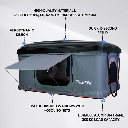 2026 Trekker Dachzelt Hut M, grau