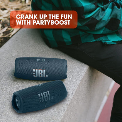 2026 JBL Charge 5 Bluetooth-Lautsprecher in Schwarz – Wasserfeste, portable Boombox mit integrierter Powerbank – Eine Akku-Ladung für bis zu 20 Stunden kabellosen Musikgenuss