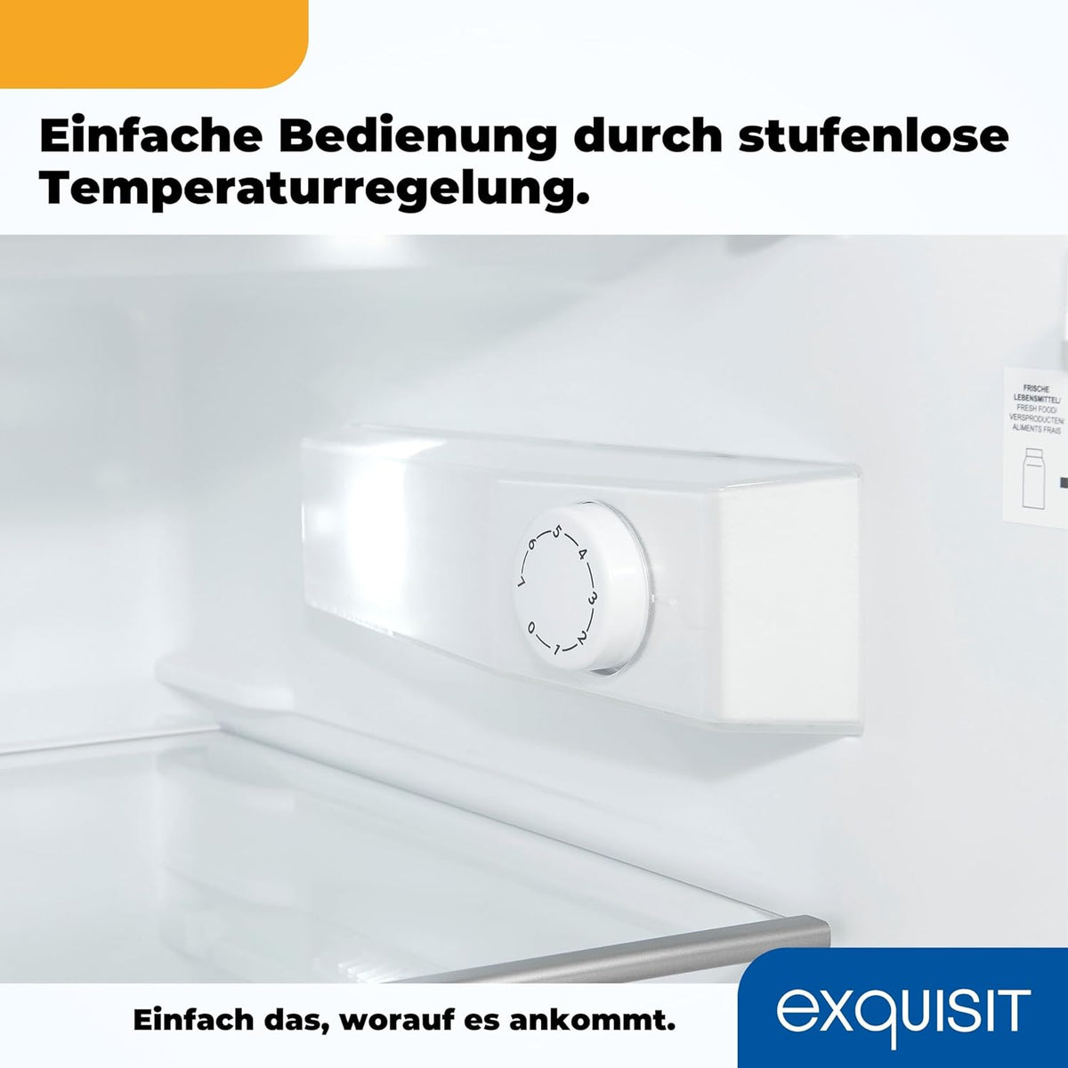 2026 Exquisit Kühlschrank mit Gefrierfach, 120 Liter, 4-Sterne-Gefrierfach, Kühlschrank freistehend, KS516-4-H-010D weiss