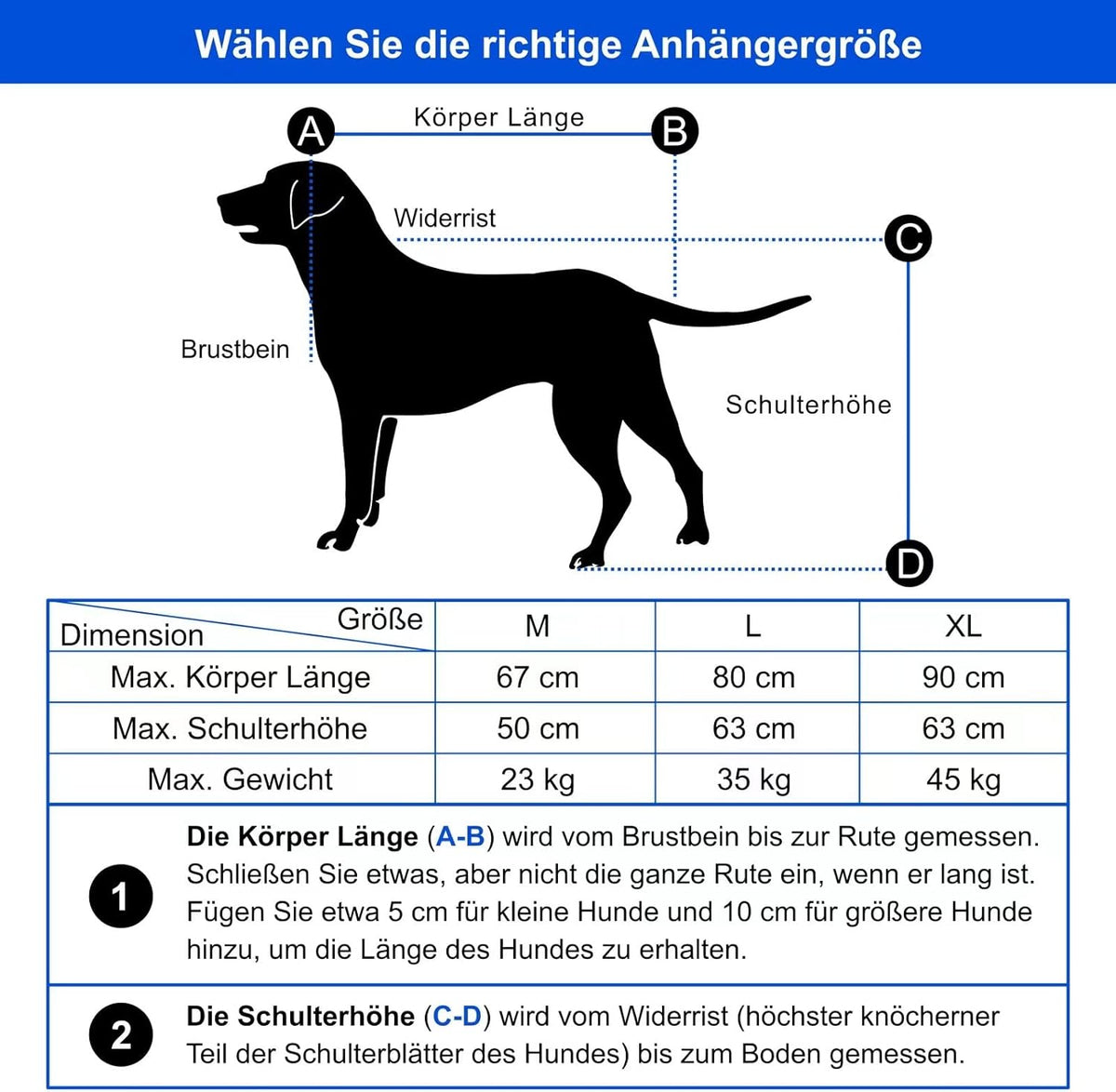 2026 Doggyhut S-Line XL Hundeanhänger & Hundebuggy mit Federung 2 in 1 Hunde Fahrradanhänger Jogger gefedert bis 45 kg