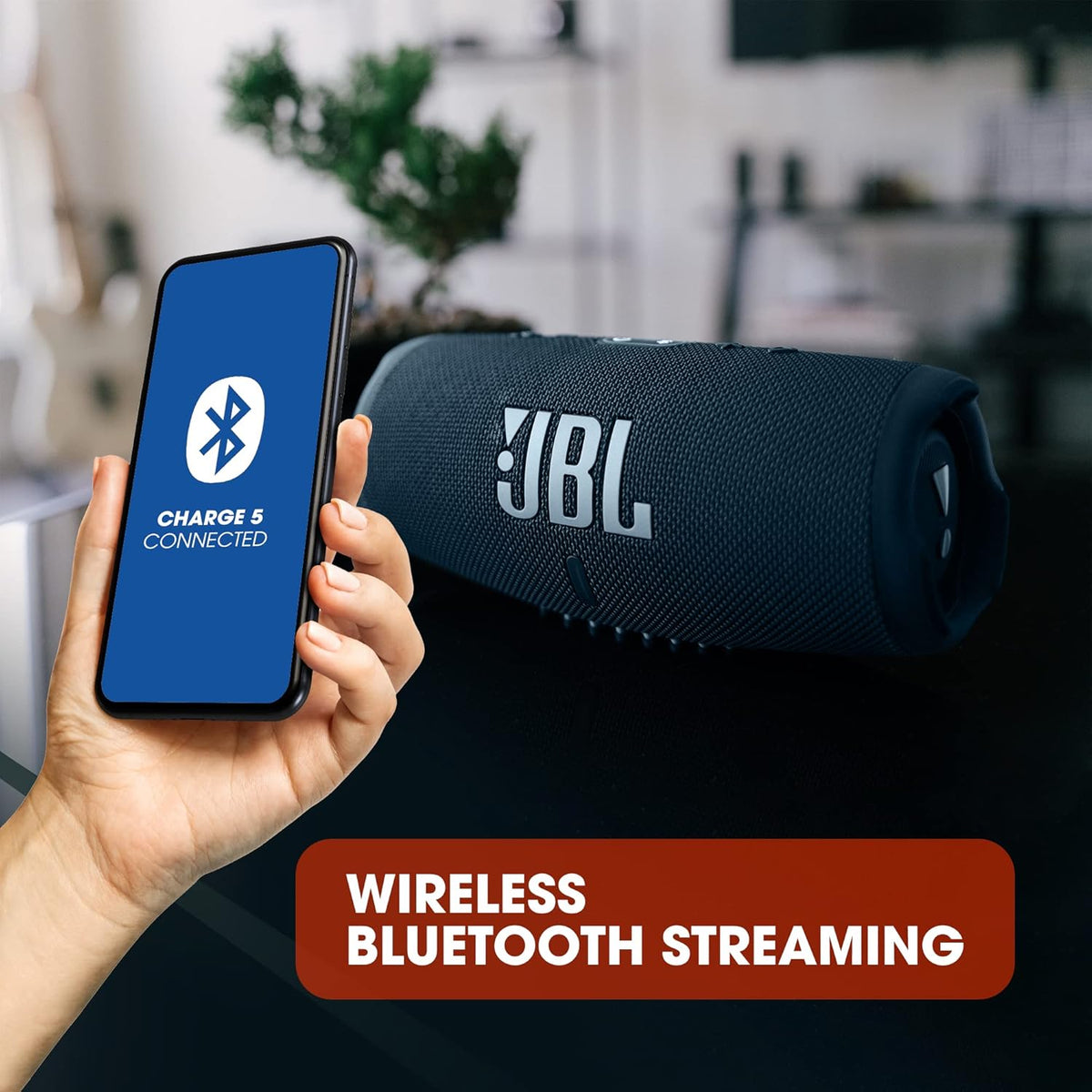 2026 JBL Charge 5 Bluetooth-Lautsprecher in Schwarz – Wasserfeste, portable Boombox mit integrierter Powerbank – Eine Akku-Ladung für bis zu 20 Stunden kabellosen Musikgenuss