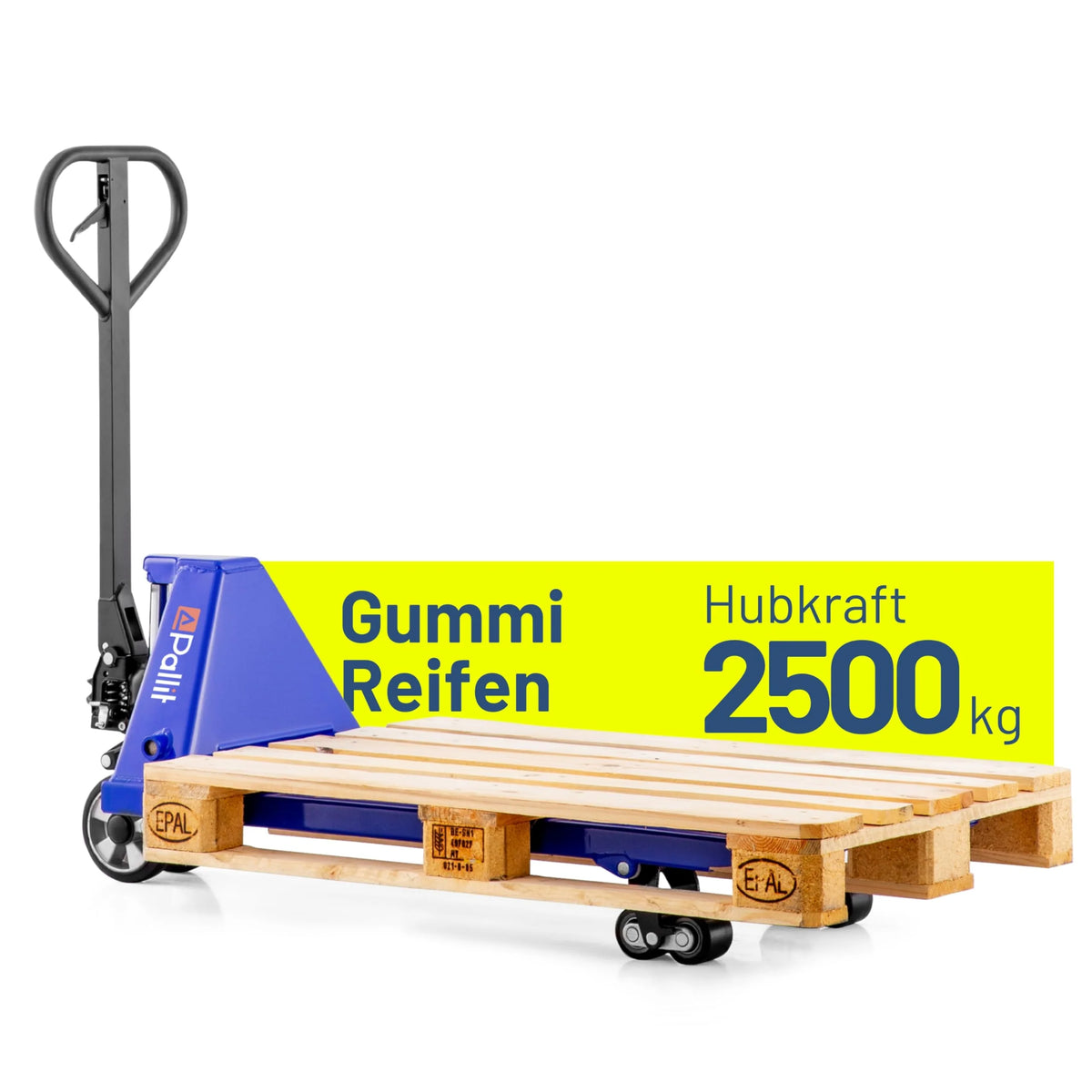2026 Hubwagen 2500 kg aus Stahl, Gabellänge 1150 mm, robust, hydraulisch, ideal für Lager und Logistik