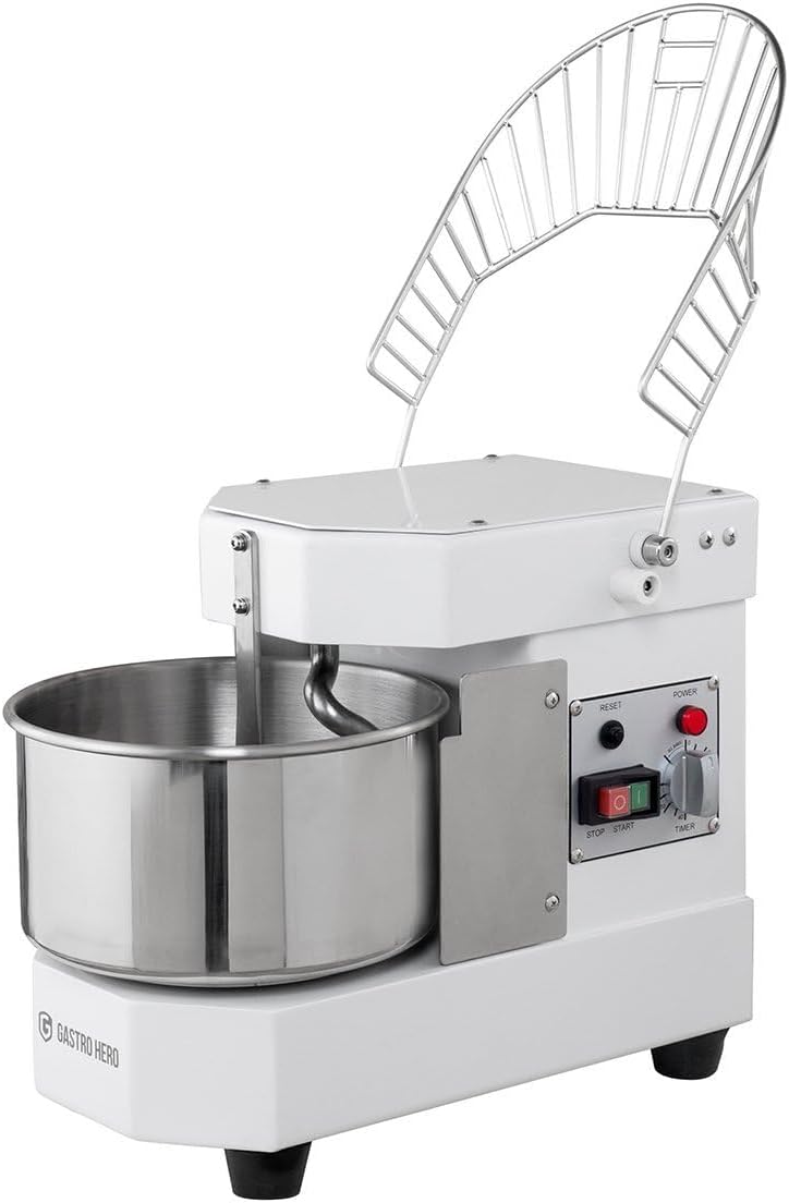 2026 GastroHero Teigknetmaschine, 8 L, fester Kopf, Weiß TKM-ECO8