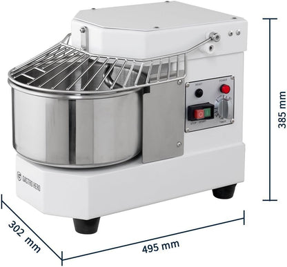 2026 GastroHero Teigknetmaschine, 8 L, fester Kopf, Weiß TKM-ECO8