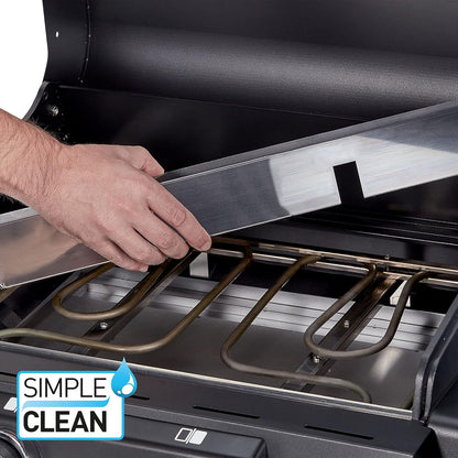 2026 Enders Elektrogrill eCRAVE 2, mit Gussrost, Grillwagen mit viel Stauraum, SIMPLE CLEAN™ Reinigungssystem, 2 leistungsstarke Heizelemente, formstabile Garhaube mit integriertem Thermometer #97116