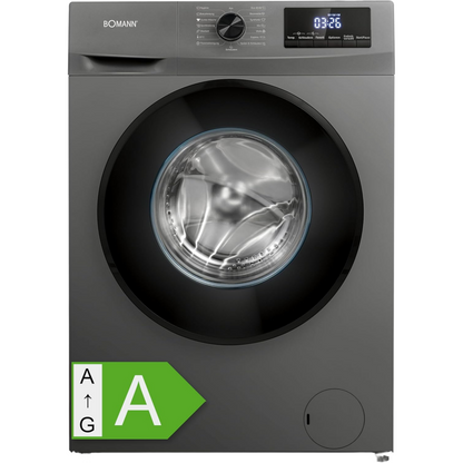 2026 Bomann Waschmaschine 7kg | max. 1400 U/min | 10 Jahre Motor-Garantie | effizienter, leiser & langlebiger Invertermotor | 15 Programme | Endzeitvorwahl | LED-Display | Washing Machine | WA 7175 wei