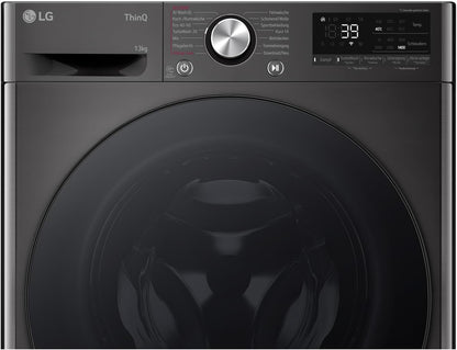 2026 LG F4WV7080, Klasse A, Frontlader-Waschmaschine 8 kg, 1400 U/Min, AI Direct Drive, Wi-Fi, Tiefenreinigung mit Dampf, Groe Kapazitt, TRIPLE A, Auentür aus Sicherheitsglas, 62 x 60 x 85 cm Wei