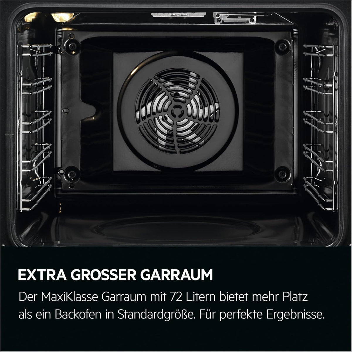 2026 AEG Einbaubackofen – Serie 5 Ringheißluft: Gleichmäßige Garergebnisse auf 3 Ebenen – Pyrolyse Selbstreinigung – 25 Automatikprogramme – LED-Touchdisplay – Schnellaufheizung – Schwarz – BPE53516AB