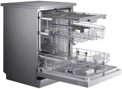 2026 Samsung DW60M6050FS Geschirrspüler, freistehend, 14 Gedecke, A++, Edelstahl, maximal 60 cm, berührungsempfindliche Tasten, LED