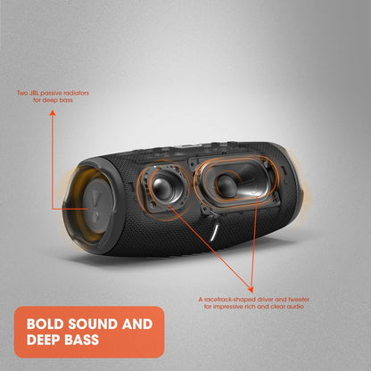 2026 JBL Charge 5 Bluetooth-Lautsprecher in Schwarz – Wasserfeste, portable Boombox mit integrierter Powerbank – Eine Akku-Ladung für bis zu 20 Stunden kabellosen Musikgenuss