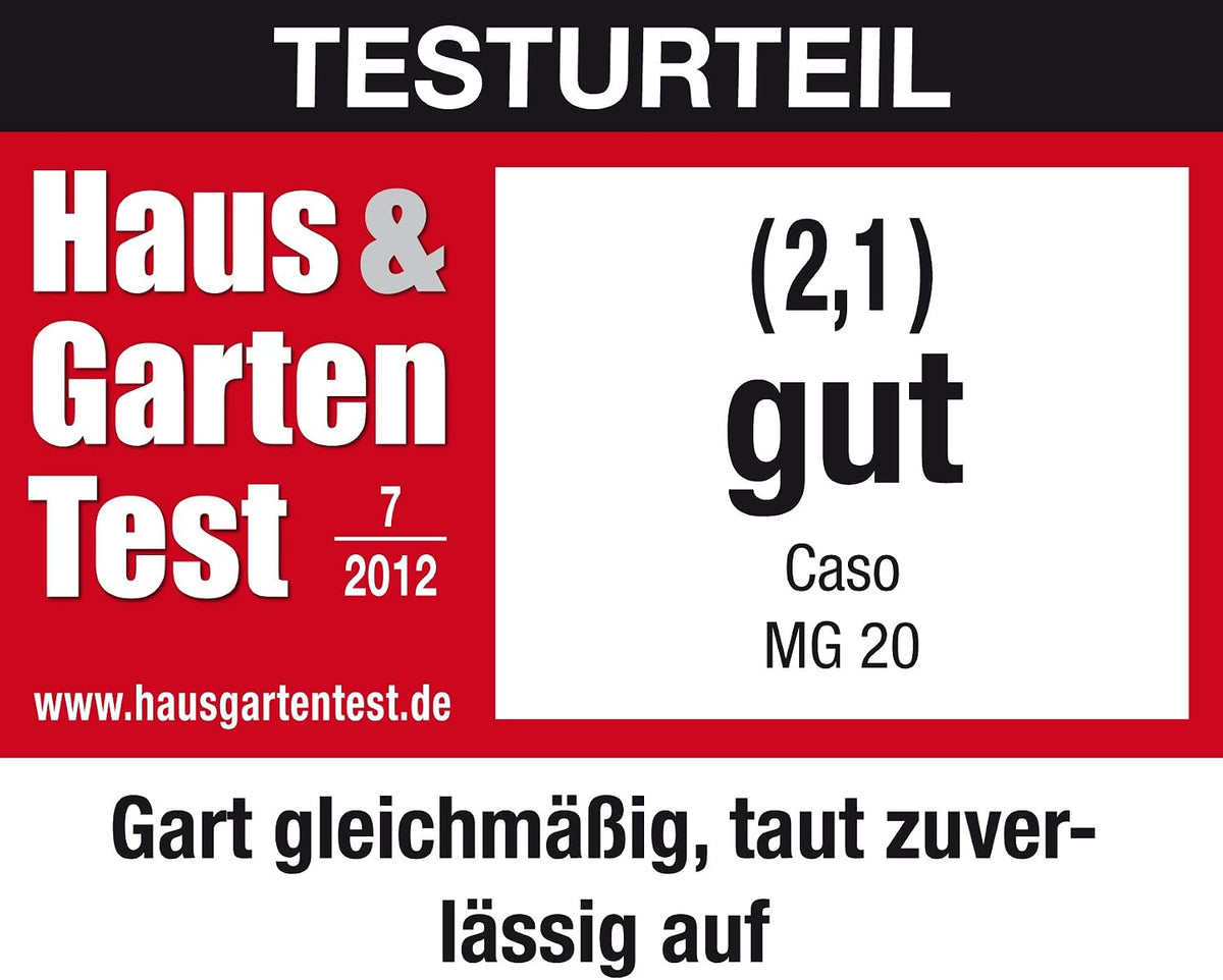 2026 Caso | MG20 menu 2-in-1 Mikrowelle mit Grill | 800 W, Grill 1000W, 2 Kombiprogramme + 14 Koch-Programme, Design Edelstahl und verspiegelt ,20L,Edelstahl