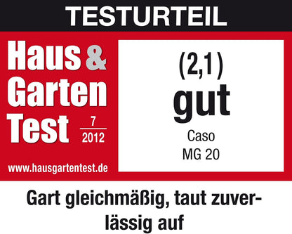 2026 Caso | MG20 menu 2-in-1 Mikrowelle mit Grill | 800 W, Grill 1000W, 2 Kombiprogramme + 14 Koch-Programme, Design Edelstahl und verspiegelt ,20L,Edelstahl