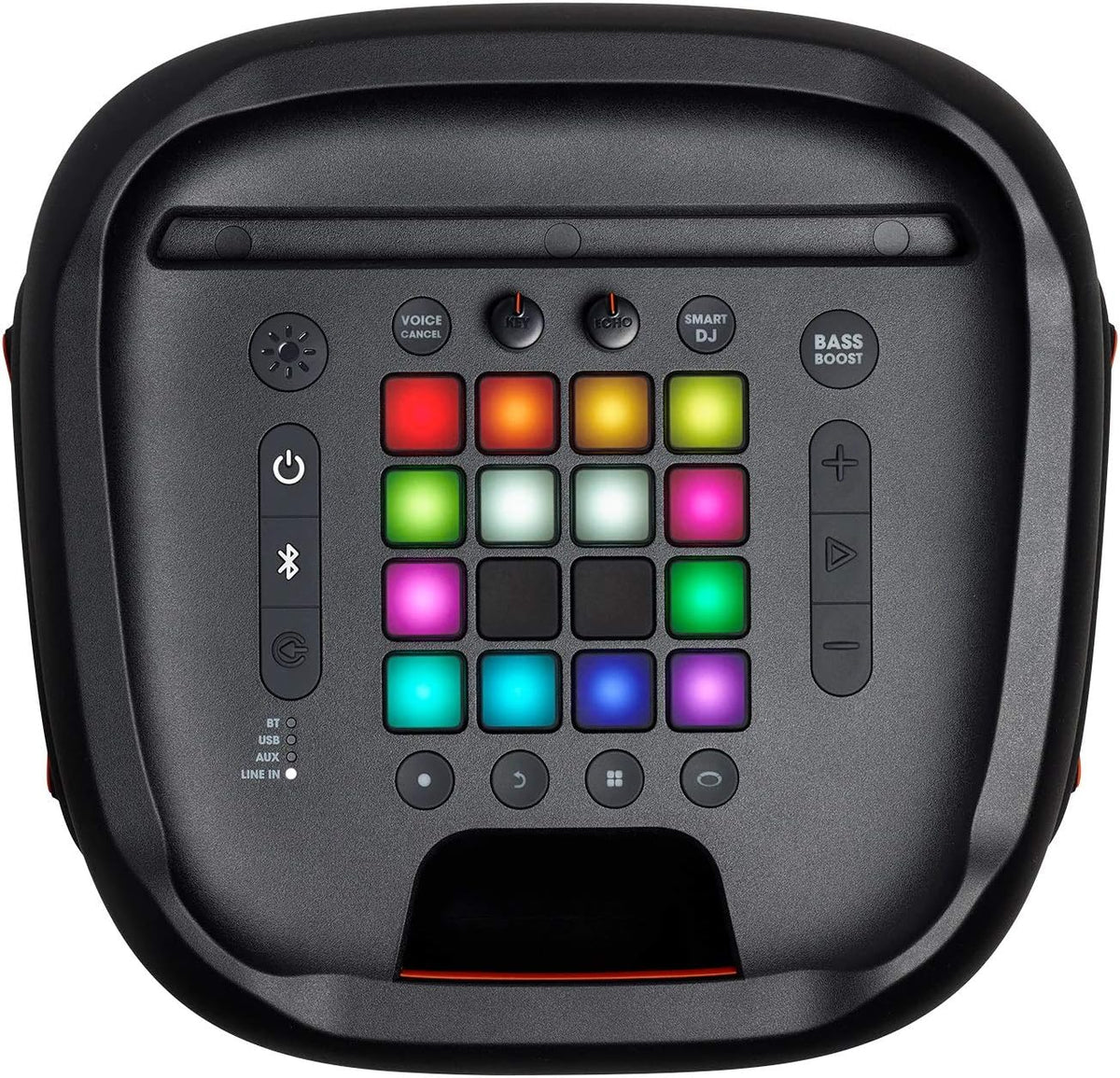 2026 JBL PartyBox 710 - Schwarz – Trag - und rollbarer Bluetooth Party-Lautsprecher mit Lichteffekten – Spritzwassergeschützte, mobile Musikbox