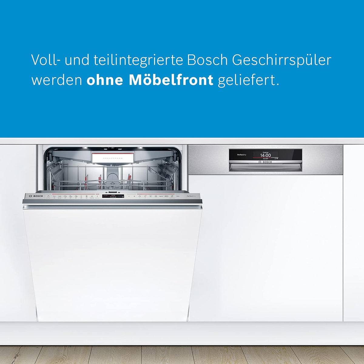 2026 Bosch SPS4HMI61E Serie 4 Freistehender Geschirrspüler / E / 45 cm / Edelstahl / 76 kWh/100 Zyklen / 10 MGD / SuperSilence / Extra Trocknen / VarioSchublade / Home Connect