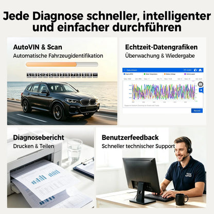 2026 ArtiDiag600 Pro universelles OBD2 Diagnosegerät mit 9 Servicefunktionen