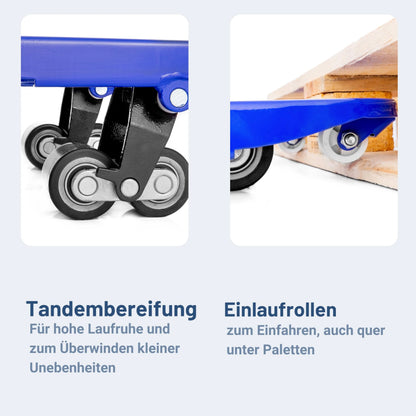 2026 Hubwagen 2500 kg aus Stahl, Gabellänge 1150 mm, robust, hydraulisch, ideal für Lager und Logistik