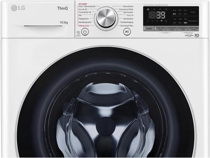 2026 LG F4WV7080, Klasse A, Frontlader-Waschmaschine 8 kg, 1400 U/Min, AI Direct Drive, Wi-Fi, Tiefenreinigung mit Dampf, Groe Kapazitt, TRIPLE A, Auentür aus Sicherheitsglas, 62 x 60 x 85 cm Wei