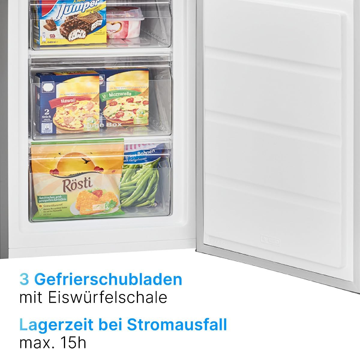 2026 Bomann Gefrierschrank 87L | Gefrierschrank klein mit Temperaturbereich ≤ -18°C | 3 Schubladen | Tiefkühlschrank mit wechselbarem Türanschlag | Freezer Tiefkühlschrank klein GS 7253 weiß