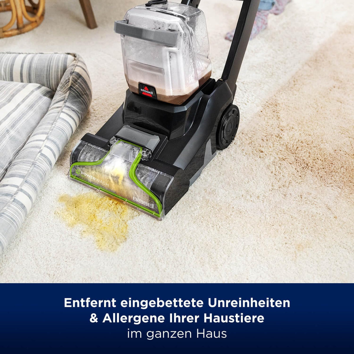 2026 BISSELL PowerWash Pet Teppichreiniger Nasssauger, Teppich Reinigungsgerät für Gründliche Teppichreinigung, Polsterreinigungsgerät Entwickelt für Haustierhalter, Leistungsstarker 600W Motor, 3878N