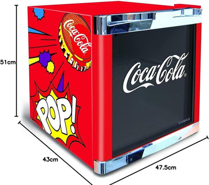 2026 °CUBES Flaschenkühlschrank Coca-Cola Classic/ 51 cm Höhe / 98 kWh/Jahr / 48 L Kühlteil