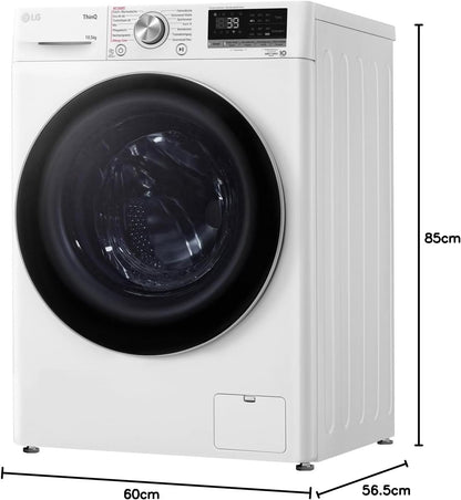 2026 LG F4WV7080, Klasse A, Frontlader-Waschmaschine 8 kg, 1400 U/Min, AI Direct Drive, Wi-Fi, Tiefenreinigung mit Dampf, Groe Kapazitt, TRIPLE A, Auentür aus Sicherheitsglas, 62 x 60 x 85 cm Wei