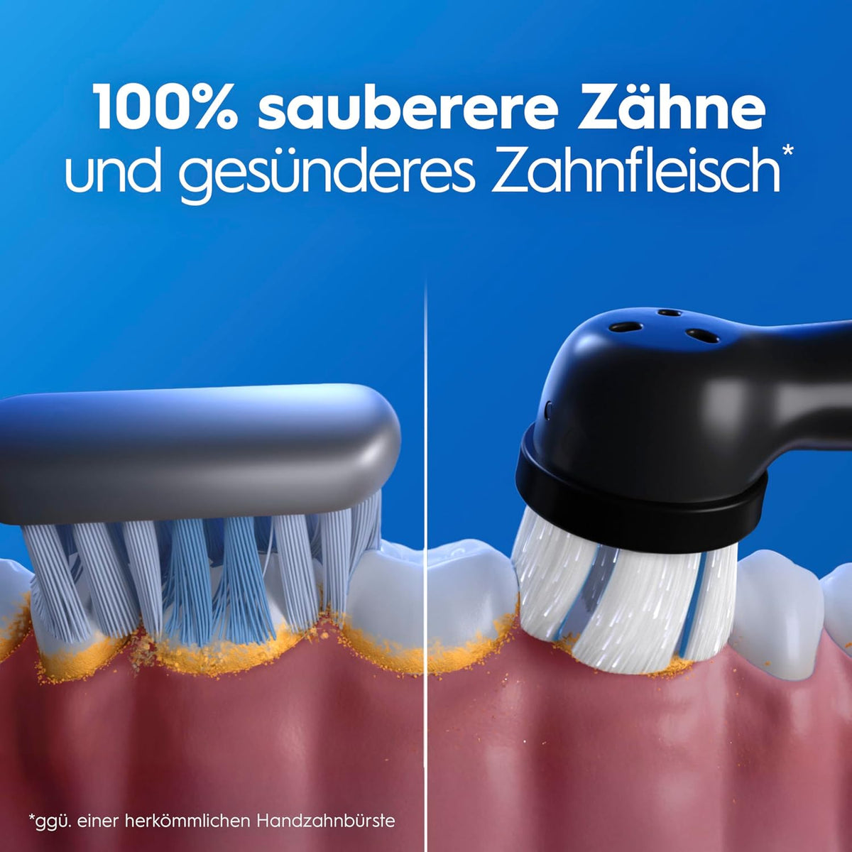 2026 Oral-B iO Series 3 Elektrische Zahnbürste, Doppelpack, Schwarz/Rosa | Inkl. 4 Aufsteckbürsten, GUT GETESTET von STIFTUNG WARENTEST, Electric Toothbrush mit 3 Putzmodi für Zahnpflege