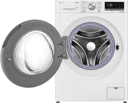 2026 LG F4WV7080, Klasse A, Frontlader-Waschmaschine 8 kg, 1400 U/Min, AI Direct Drive, Wi-Fi, Tiefenreinigung mit Dampf, Groe Kapazitt, TRIPLE A, Auentür aus Sicherheitsglas, 62 x 60 x 85 cm Wei