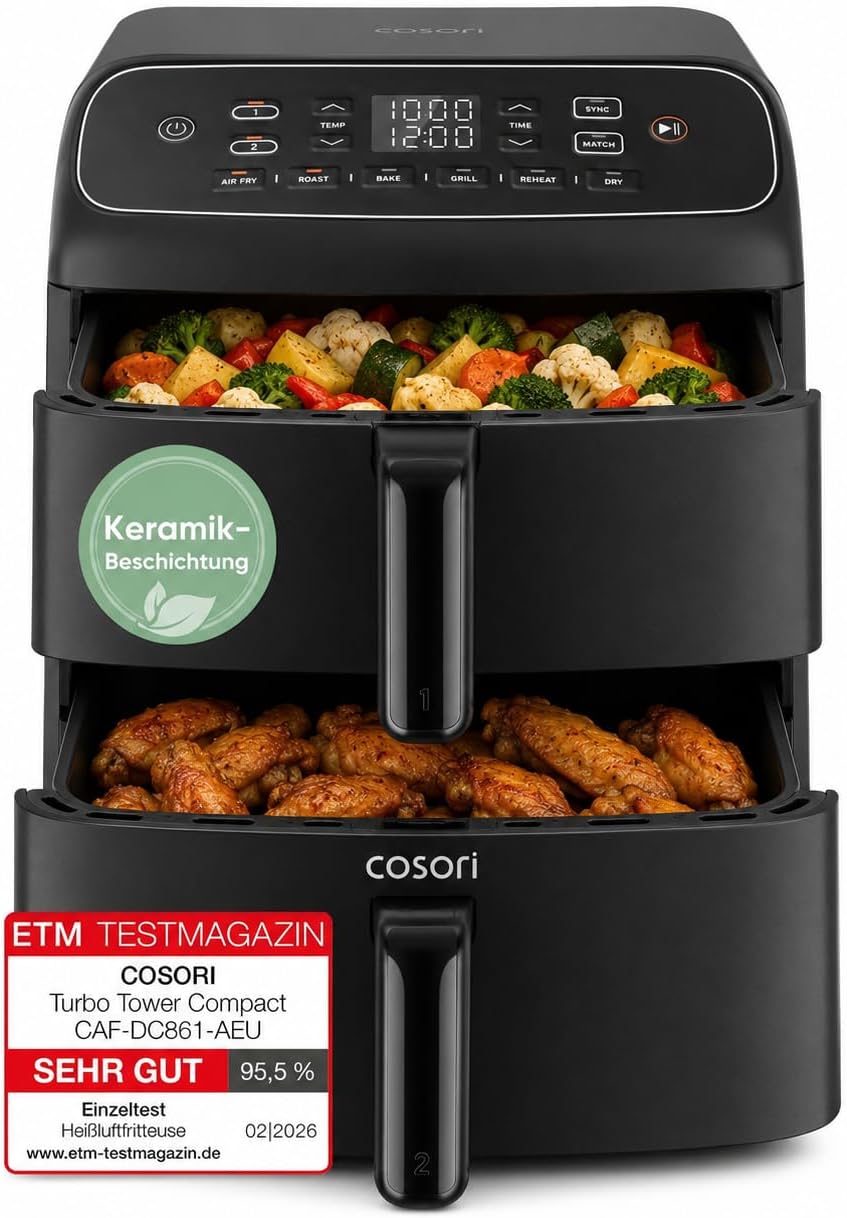 2026 Cosori Airfryer, neue Generation 2026, exklusive TurboBlaze-Tech, 8,6 L