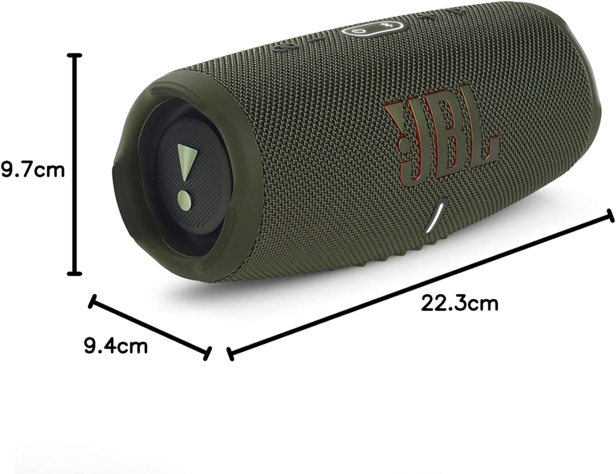 2026 JBL Charge 5 Bluetooth-Lautsprecher in Schwarz – Wasserfeste, portable Boombox mit integrierter Powerbank – Eine Akku-Ladung für bis zu 20 Stunden kabellosen Musikgenuss
