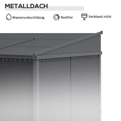2026 Outsunny Pergola Schiebedach Metallüberdachung