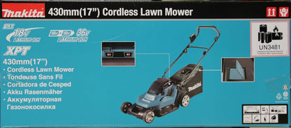 2026 Makita DLM432Z Akku-Rasenmäher 2x18 V (ohne Akku, ohne Ladegerät)
