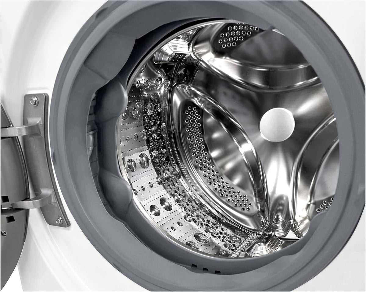 2026 LG F4WV7080, Klasse A, Frontlader-Waschmaschine 8 kg, 1400 U/Min, AI Direct Drive, Wi-Fi, Tiefenreinigung mit Dampf, Groe Kapazitt, TRIPLE A, Auentür aus Sicherheitsglas, 62 x 60 x 85 cm Wei