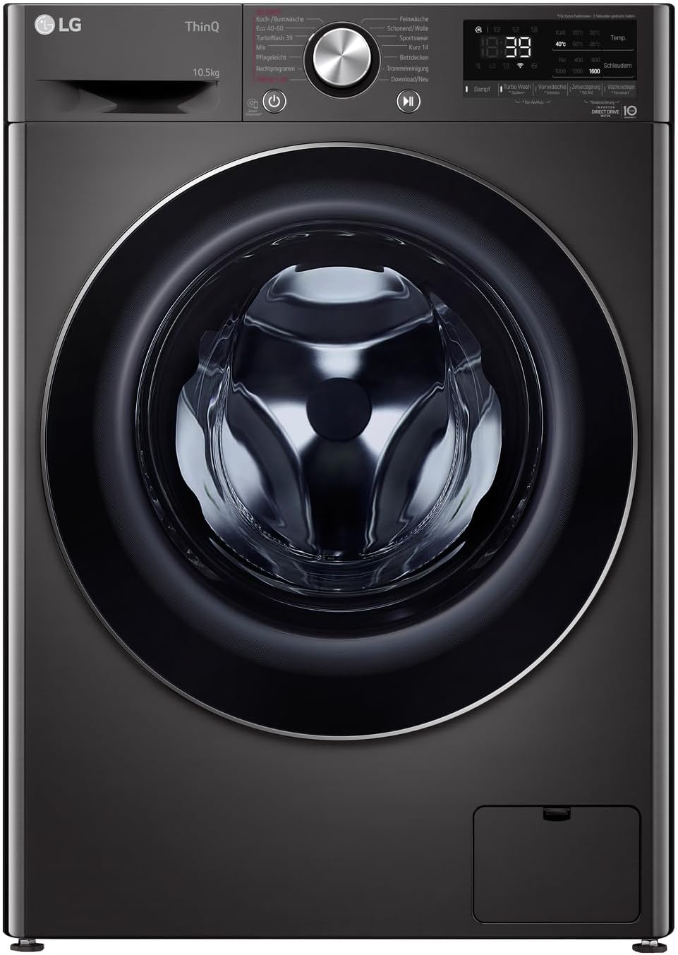 2026 LG F4WV7080, Klasse A, Frontlader-Waschmaschine 8 kg, 1400 U/Min, AI Direct Drive, Wi-Fi, Tiefenreinigung mit Dampf, Groe Kapazitt, TRIPLE A, Auentür aus Sicherheitsglas, 62 x 60 x 85 cm Wei