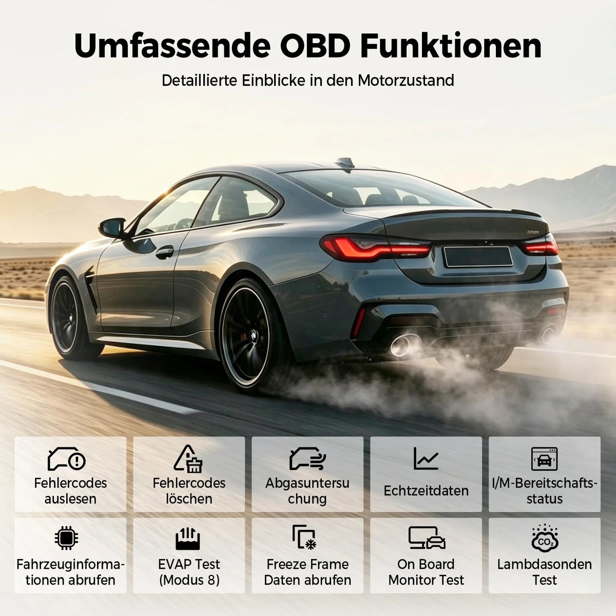 2026 ArtiDiag600 Pro universelles OBD2 Diagnosegerät mit 9 Servicefunktionen