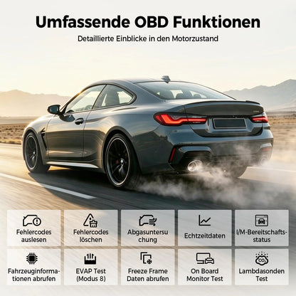 2026 ArtiDiag600 Pro universelles OBD2 Diagnosegerät mit 9 Servicefunktionen