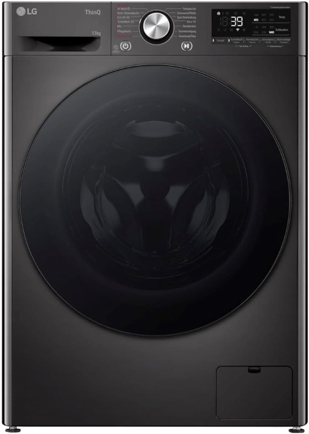 2026 LG F4WV7080, Klasse A, Frontlader-Waschmaschine 8 kg, 1400 U/Min, AI Direct Drive, Wi-Fi, Tiefenreinigung mit Dampf, Groe Kapazitt, TRIPLE A, Auentür aus Sicherheitsglas, 62 x 60 x 85 cm Wei