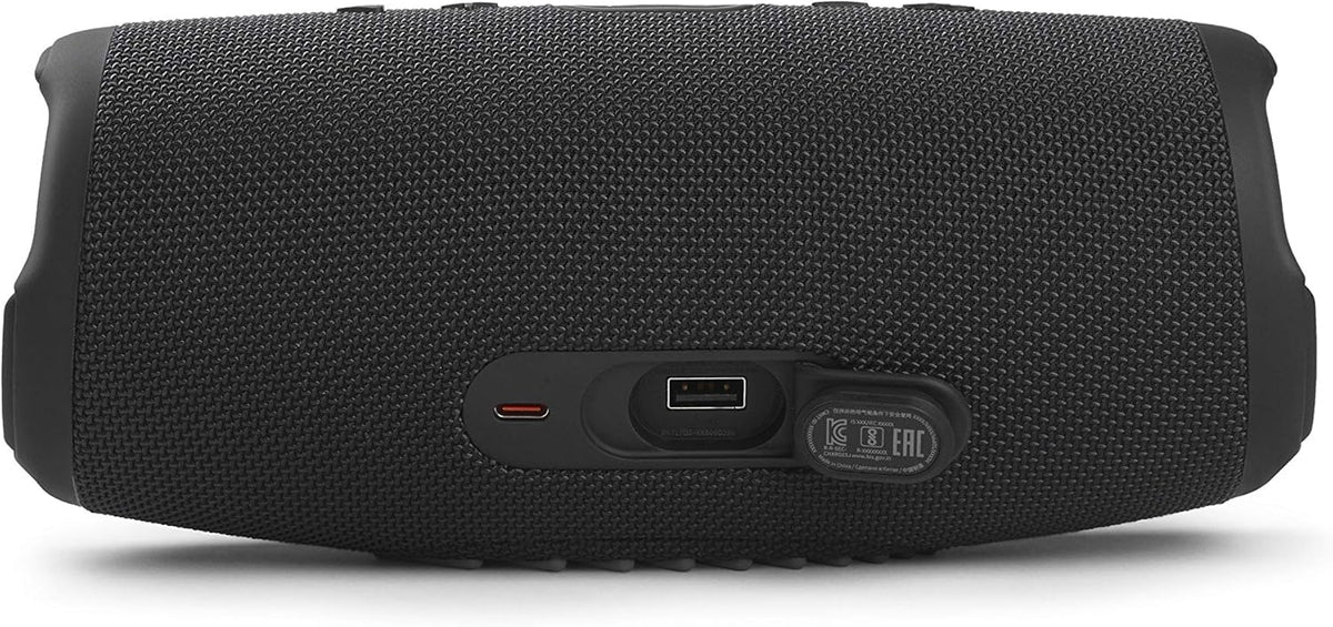 2026 JBL Charge 5 Bluetooth-Lautsprecher in Schwarz – Wasserfeste, portable Boombox mit integrierter Powerbank – Eine Akku-Ladung für bis zu 20 Stunden kabellosen Musikgenuss