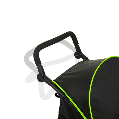2026 hauck Kinderwagen Runner 2, Dreirad Buggy mit XL Lufträder für Kinder bis 22 kg, UV-Schutz 50+, Belüftungsfenster, Höhenverstellbar, Faltbar, XL Korb bis 3 kg, Liegefunktion (Black)