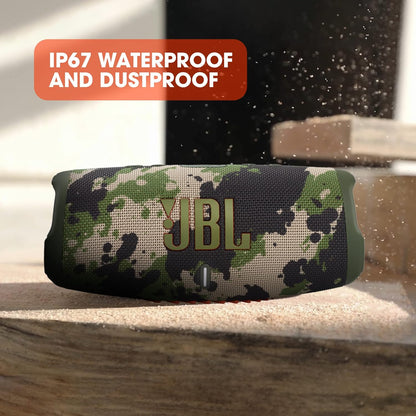 2026 JBL Charge 5 Bluetooth-Lautsprecher in Schwarz – Wasserfeste, portable Boombox mit integrierter Powerbank – Eine Akku-Ladung für bis zu 20 Stunden kabellosen Musikgenuss