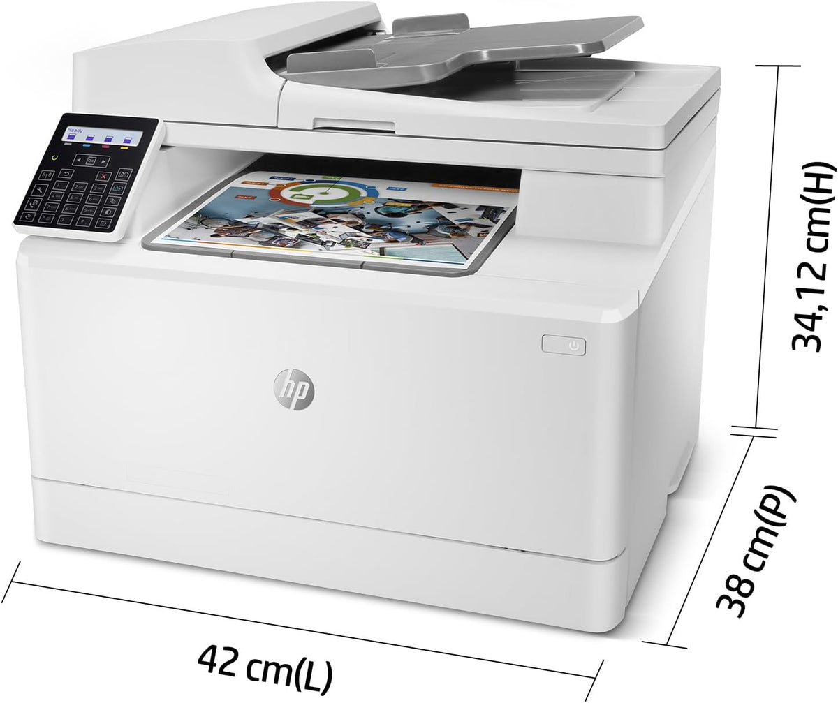 2026 HP Color LaserJet Pro MFP 3302fdwg Multifunktions-Farblaserdrucker, Fax, Automatischer beidseitiger Druck, Touchscreen, Wi-Fi, Ethernet, USB, HP Wolf Pro Security