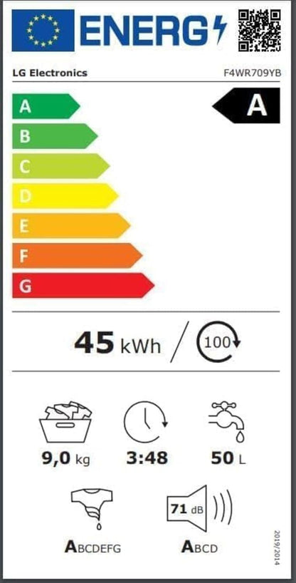 2026 LG F4WV7080, Klasse A, Frontlader-Waschmaschine 8 kg, 1400 U/Min, AI Direct Drive, Wi-Fi, Tiefenreinigung mit Dampf, Groe Kapazitt, TRIPLE A, Auentür aus Sicherheitsglas, 62 x 60 x 85 cm Wei
