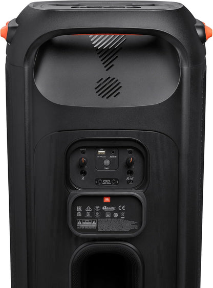 2026 JBL PartyBox 710 - Schwarz – Trag - und rollbarer Bluetooth Party-Lautsprecher mit Lichteffekten – Spritzwassergeschützte, mobile Musikbox
