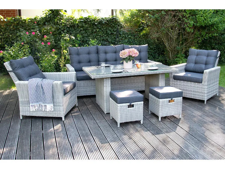 2026 Alu-Luxus Dining-Set »Asti«, 6-teilig