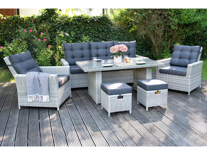 2026 Alu-Luxus Dining-Set »Asti«, 6-teilig