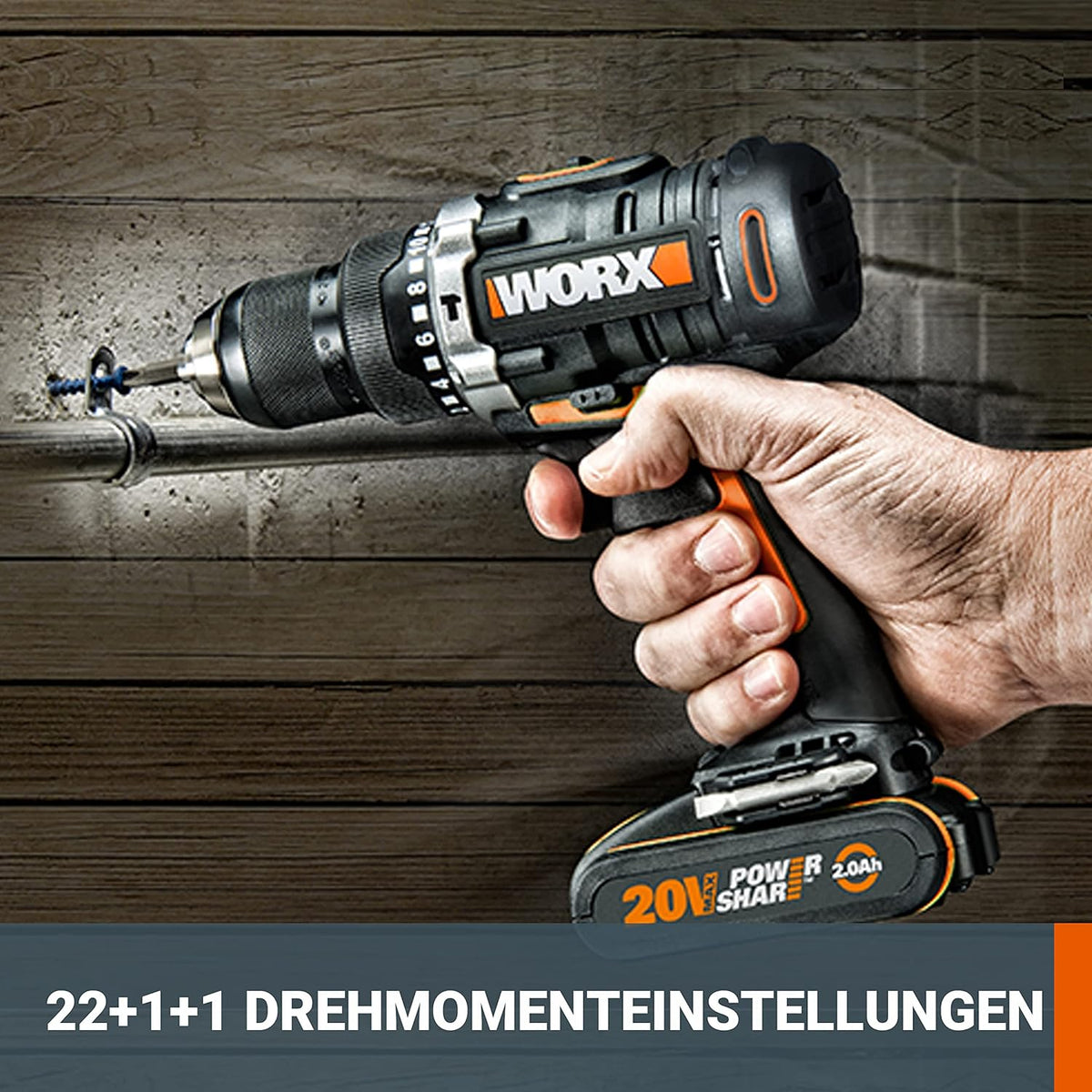 2026 WORX WG743E Akku-Rasenmäher 40V – Profi Rasenmäher mit Mulchfunktion & PowerShare Akku – Rasenmähen ohne Kabel – Ideal für Gärten bis zu 500m²