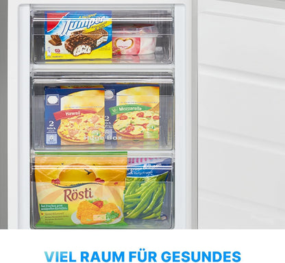 2026 Bomann Gefrierschrank 87L | Gefrierschrank klein mit Temperaturbereich ≤ -18°C | 3 Schubladen | Tiefkühlschrank mit wechselbarem Türanschlag | Freezer Tiefkühlschrank klein GS 7253 weiß