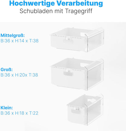 2026 Bomann Gefrierschrank 87L | Gefrierschrank klein mit Temperaturbereich ≤ -18°C | 3 Schubladen | Tiefkühlschrank mit wechselbarem Türanschlag | Freezer Tiefkühlschrank klein GS 7253 weiß